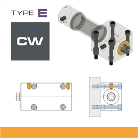 Large Stroke Cylinder - Type E - Fixing Style CW