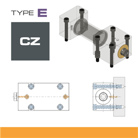 Large Stroke Cylinder - Type E - Fixing Style CZ